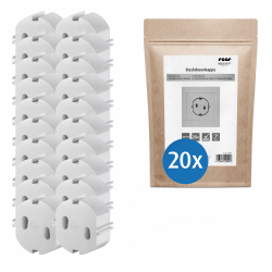 🔌👶 reer Steckdosenkappe, das Original vom Erfinder des Steckdosen-Schutzes, weiß, 20 Stück Angebot bei HelloDeals