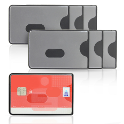 🛡️🔒 WallTrust RFID NFC Blocker Schutzhülle - 7 Stück - Kartenschutzhülle für Kreditkarten Angebot bei HelloDeals
