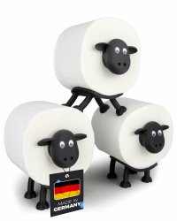 🐑 LAYERSMITH® Schaf Toilettenpapierhalter 3er Set 🎁 [DAS ORIGINAL] - Nachhaltige Deko aus Biokunststoff Angebot bei HelloDeals