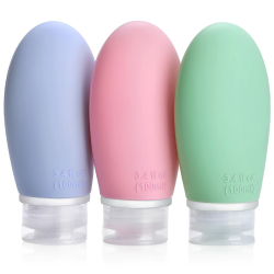 🌟 3 Stück 100ml Silikon Reiseflaschen Set | Auslaufsicher & BPA-frei 🌟 Angebot bei HelloDeals