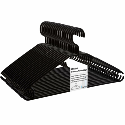 👗🧥👚 Schwarze Kleiderbügel 50 Stück - Platzsparend & Vielseitig Angebot bei HelloDeals