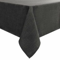 Smiry Leinenoptik Tischdecke Abwaschbar Lotuseffekt Eckig 100 x 140 cm Dunkelgrau 🌸 Angebot bei HelloDeals