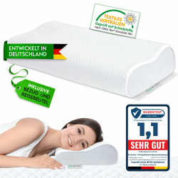 Orthopädisches Kissen 2025 Premium Nackenstützkissen - Zertifiziert Angebot bei HelloDeals