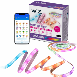 🌈 WiZ RGBIC LED Lightstrip - 10 m, 16 Mio. Farben + Weißtöne 🌟💡 Angebot bei HelloDeals