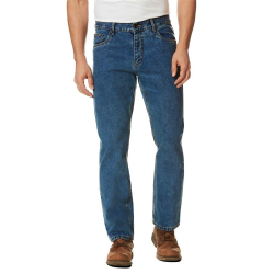 Denver Denim Regular Straight Rigid Straight Fit Casual Clean Wash Denim Jeans für Herren 40W / 30L Blue Stone 👖🔵 Angebot bei HelloDeals