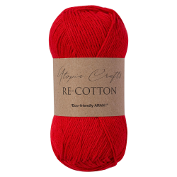 Utopia Crafts Re-Cotton Strickgarn, 100 g (Scarlet), Scharlachrot 🧶🎉 Angebot bei HelloDeals