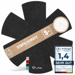 Pfannenschoner & Stapelschutz für Pfannen, Töpfe, Schüsseln - 5 Stück in L Ø 32cm 🌟 Angebot bei HelloDeals