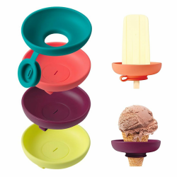 NHPY 4-teiliger Tropffreier Eis am Stiel-Halter für Kinder 🍦 Angebot bei HelloDeals