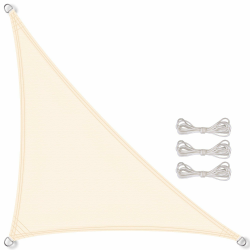 🌞 CelinaSun Premium PES Sonnensegel Dreieck 2,5x2,5x3,5m Creme weiß 🏖️ Angebot bei HelloDeals
