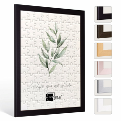 🖼️🧩 Bildershop-24 Puzzlerahmen London für Puzzle ca. 300-500 Teile 36x49cm 49x36cm Schwarz mit Acrylglas 36x49cm Schwarz Angebot bei HelloDeals