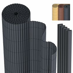 🌿 PVC Sichtschutzmatte Sichtschutzzaun 120 x 500 cm - Garten Balkon Terrasse 🏡 Angebot bei HelloDeals