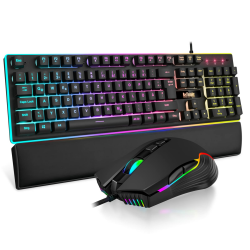 RedThunder K10 Gaming Tastatur und Maus Set - Schwarz Angebot bei HelloDeals