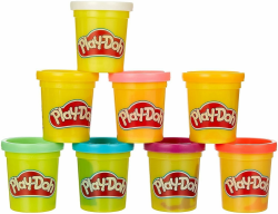🌈 Play-Doh Rainbow Pack 8 x 56g Dosen - Knetspaß für Kinder Angebot bei HelloDeals