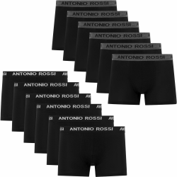 🔥 ANTONIO ROSSI (12er-Pack) Herren-Boxer-Hipster - Herren-Boxershorts Multipack mit elastischem Bund 🔥 Angebot bei HelloDeals