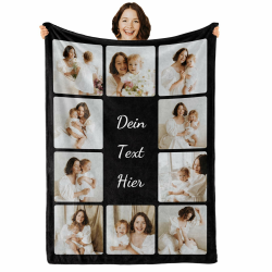 🎁 DIY Personalisierte Decke mit Foto und Text – Fotodecke Selbst Gestalten 📸 Angebot bei HelloDeals