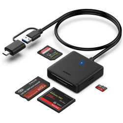 BENFEI 4-in-1 USB-C auf SD Micro SD MS CF Kartenleser Adapter 🚀 Angebot bei HelloDeals