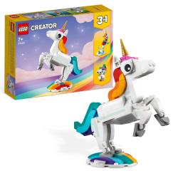 LEGO 31140 Creator 3in1 Magisches Einhorn Spielzeug 🦄🌈🦚 Angebot bei HelloDeals