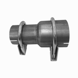 🔧🔩 Rohr Reduzierstück von Ø 50 mm auf Ø 55 mm - Auspuff Adapter inkl. 2 Befestigungsschellen Angebot bei HelloDeals