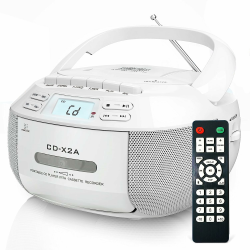 Greadio Tragbarer CD Player - Modernes Design und vielseitige Funktionen 🎵📻 Angebot bei HelloDeals