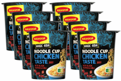 🍜 MAGGI Magic Asia Noodle Cup Chicken - 8er Pack (8x63g) 🍲 Angebot bei HelloDeals
