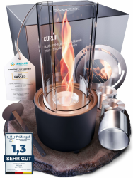 Firell Bioethanol Tischkamin mit Tornado-Flamme 🏆 - Ethanol Tischfeuer Indoor & Outdoor Angebot bei HelloDeals