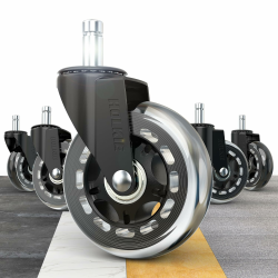 🪑  HOLKIE Bürostuhl Rollen 11x22 mm Ersatzrollen für Schreibtischstuhl 🪑 Angebot bei HelloDeals