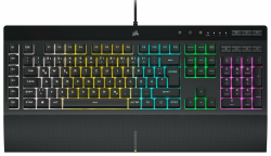 CORSAIR K55 RGB PRO Kabelgebundene Membrantastatur - IP42 staub- Und Spritzwassergeschützt 🌊🎮 Angebot bei HelloDeals