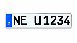🚗🔢 Kennzeichen-Fabrik Kfz Kennzeichen | 520 x 110 mm 🚲 | Für Auto und Fahrradträger Angebot bei HelloDeals