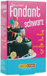 🎂🌈 Decocino Fondant Schwarz 250g (1er Pack) - Palmölfrei & Vegan 🌱🍰 Angebot bei HelloDeals
