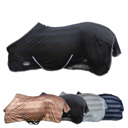 🐴🌟 Marengos - Fliegendecke mit Kreuzgurt Economic in Schwarz - 135 cm 🌟🐴 Angebot bei HelloDeals