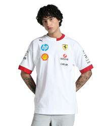 🏎️🔥 PUMA Scuderia Ferrari F1 2025 Oversized Fahrer-T-Shirt Angebot! Angebot bei HelloDeals