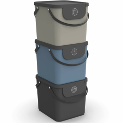 Rotho Albula 3er-Set Mülltrennungssystem 🗑️🌈 Angebot bei HelloDeals