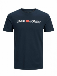👕 JACK & JONES Herren T-Shirt Logo Rundhals T-Shirt XL Navy Blazer - Nur 7.99€! Angebot bei HelloDeals