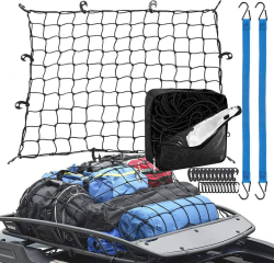 Gepäcknetz 90x120cm mit Universal Haken und elastischer Ladungsschnur 🚗🌟 Angebot bei HelloDeals