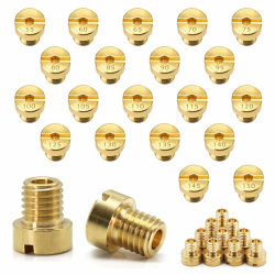 20 Stück M6 Vergaser Düsen Hauptdüsenset Satz Anti Rost M6 Vergaserdüsen Satz Hauptdüsen 55-150 für Roller Motorrad ✨ Angebot bei HelloDeals