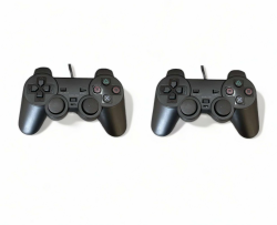 🎮 2X PS2 Wired Controller mit Kabel - Schwarz 🕹️ Angebot bei HelloDeals