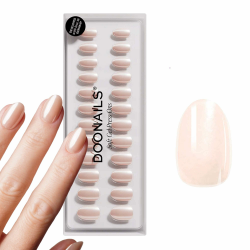 DOONAILS – Press On Nails 30er Set Prosecco abgerundete Form Cremefarben 🍾 Angebot bei HelloDeals