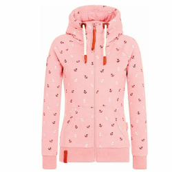 Neue Damenjacke mit Anker-Muster und Kapuze 😍🧥 Angebot bei HelloDeals