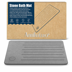 🛁 Badematte Stein aus Diatomeenerde | Schnelltrocknend & Rutschfest Angebot bei HelloDeals