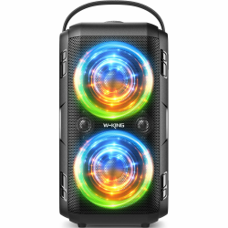 W-KING 180W PEAK Bluetooth Lautsprecher Box 🎵🔊 Party laut Musikbox Bluetooth Boom Box Kabelloser Angebot bei HelloDeals