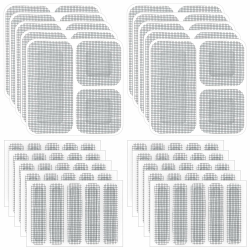 🔧🪟 AiQInu Fliegengitter Reparatur Set | 80 Stück Fenster Tür Patch Reparatur | Moskitonetz, Fliegengitter | Insektennetz-Reparaturset | Selbstklebender Insektenschutz-Schwarz 20 Blätter Angebot bei HelloDeals