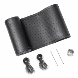 🚗 SEG Direct Echtes Leder Lenkradbezug 🚗 Angebot bei HelloDeals