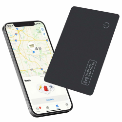 Reyke Dünne Geldbörsen-Tracker-Karte 🌟 Ultra-Slim SmartTracker 📱 iOS Kompatibel Angebot bei HelloDeals