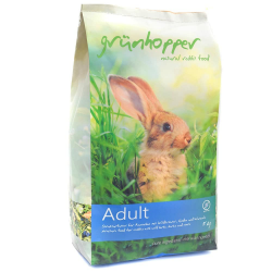 🐰🌿 Grünhopper Adult 5kg Strukturfutter Kaninchenfutter - Naturgesund & artenreich Angebot bei HelloDeals
