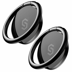 Syncwire Handy Fingerhalterung Smartphone Ring [2 Stück] - Schwarz Angebot bei HelloDeals