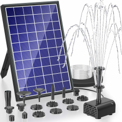 🌞🌿 Biling Solar Brunnenpumpen 7.5W mit Akku - Solar Teichpumpe 🌊🐦 Angebot bei HelloDeals