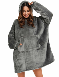 🔥 Super Deal: YEPLINS Pullover Sweatshirt Mit Kapuze Robe Decke Hoodie Decke Sweatshirt Flanell Hoodies! 🔥 Angebot bei HelloDeals