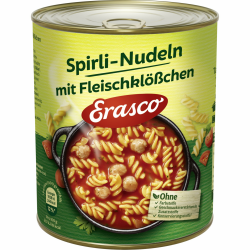 🍝🥩 Erasco Spirli-Nudeln mit Fleischklößchen (1 x 800 g Dose) 🥳🛒 Angebot bei HelloDeals