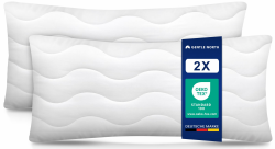 🌟 Angebot: Gentle North Hochwertige Kopfkissen (40x80 cm groß) - 2er Set 🌙 Angebot bei HelloDeals