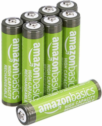 🔋🔋 Amazon Basics AAA-NiMH-Akkus: 8er-Packung, 850 mAh, wiederaufladbar ⚡ Angebot bei HelloDeals